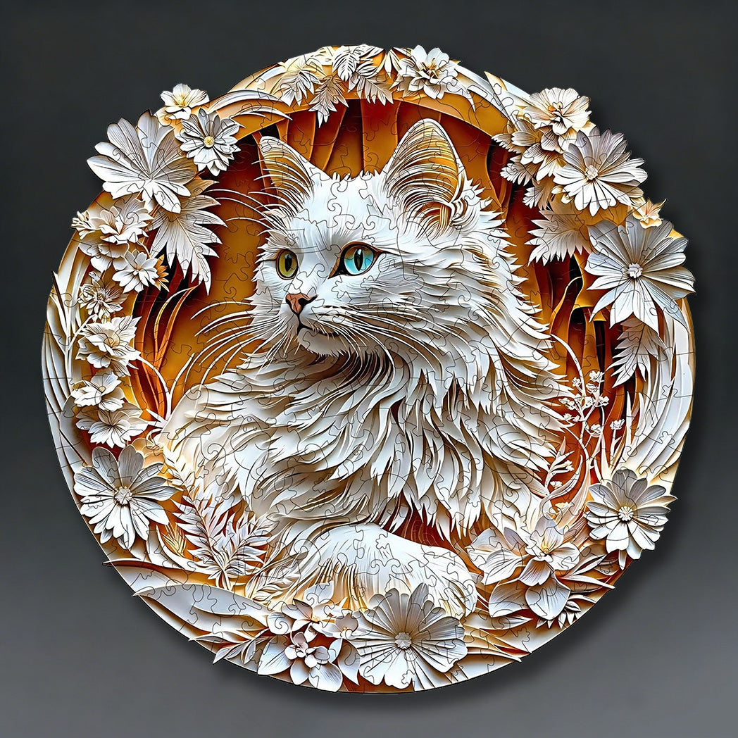 3D Cat Wooden Jigsaw Puzzle