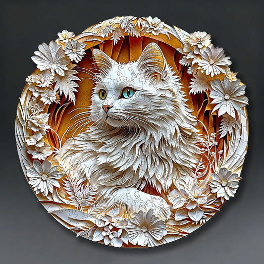 3D Cat Wooden Jigsaw Puzzle
