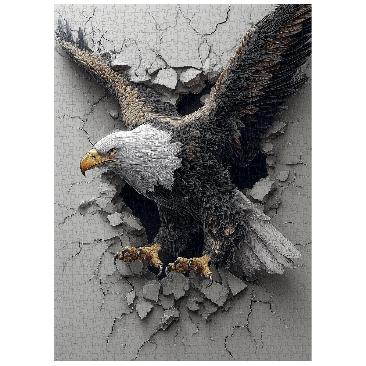 Breaking Free Eagle Wooden Jigsaw Puzzle 1000 Pieces