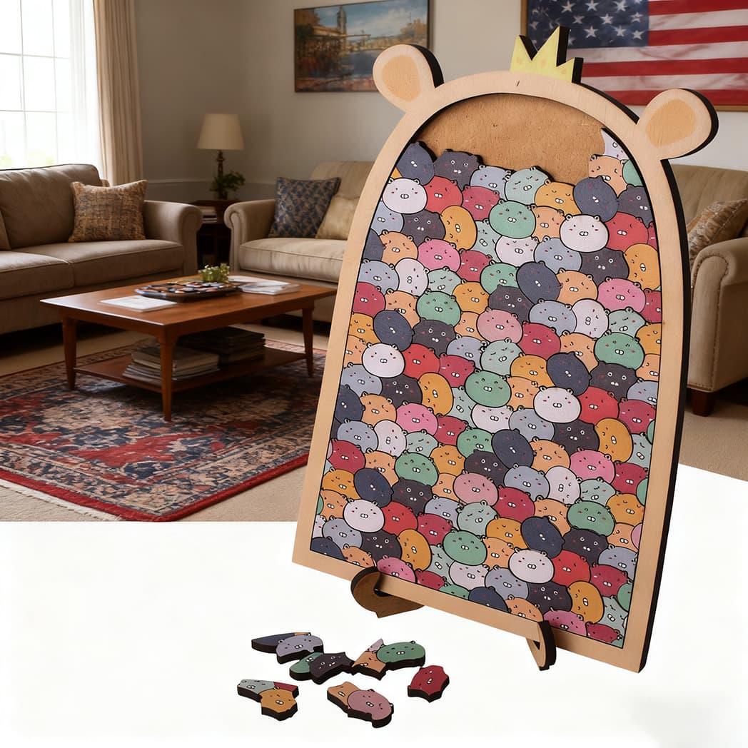 Bear Tray Wooden Jigsaw Puzzle