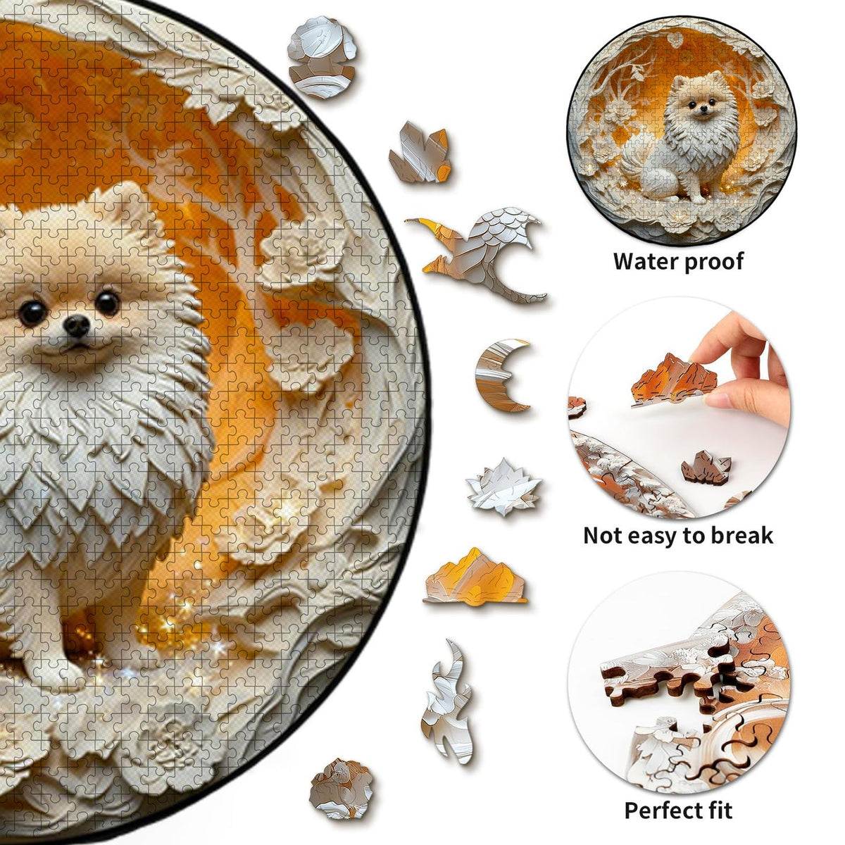 Puppy Wooden Jigsaw Puzzle