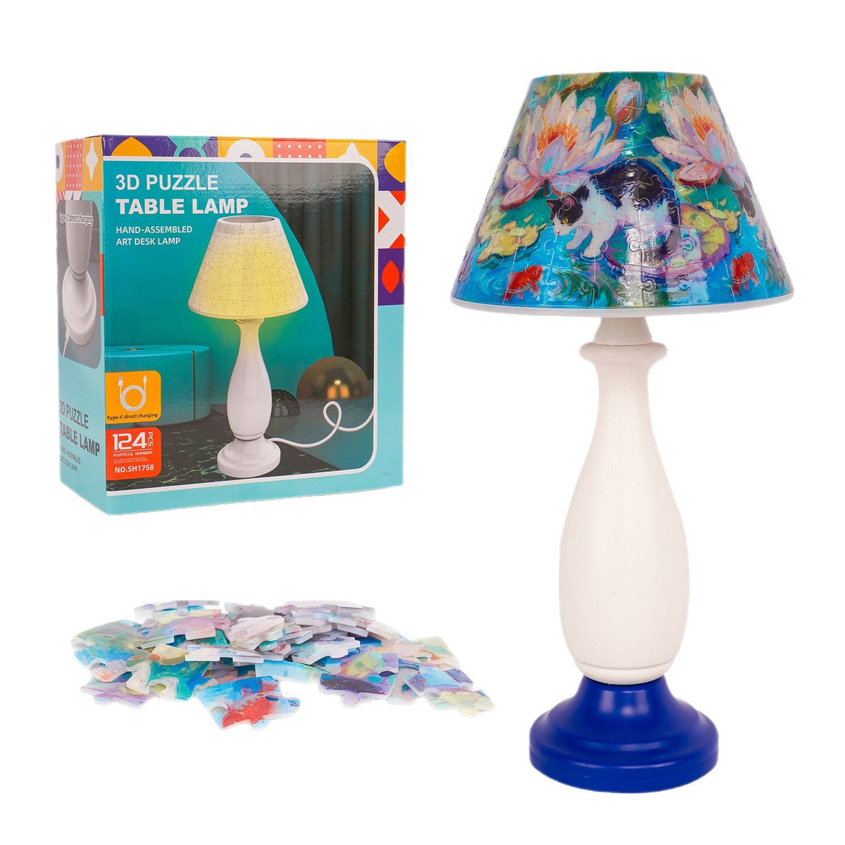 3D Print Puzzle Table Lamp