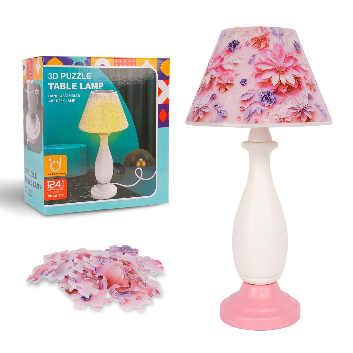 3D Print Puzzle Table Lamp