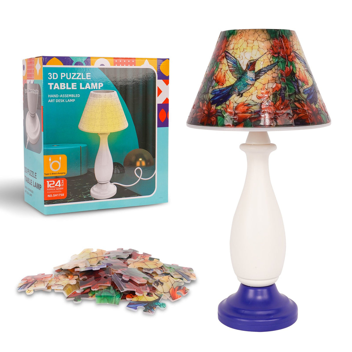 3D Print Puzzle Table Lamp