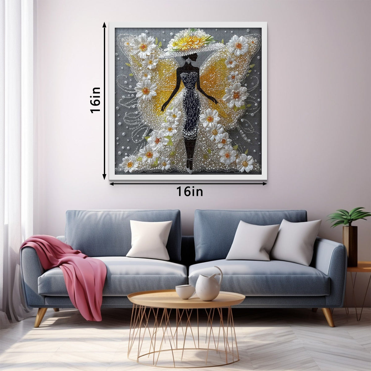 Butterfly Lady Wooden Jigsaw Puzzles 1000 Pieces