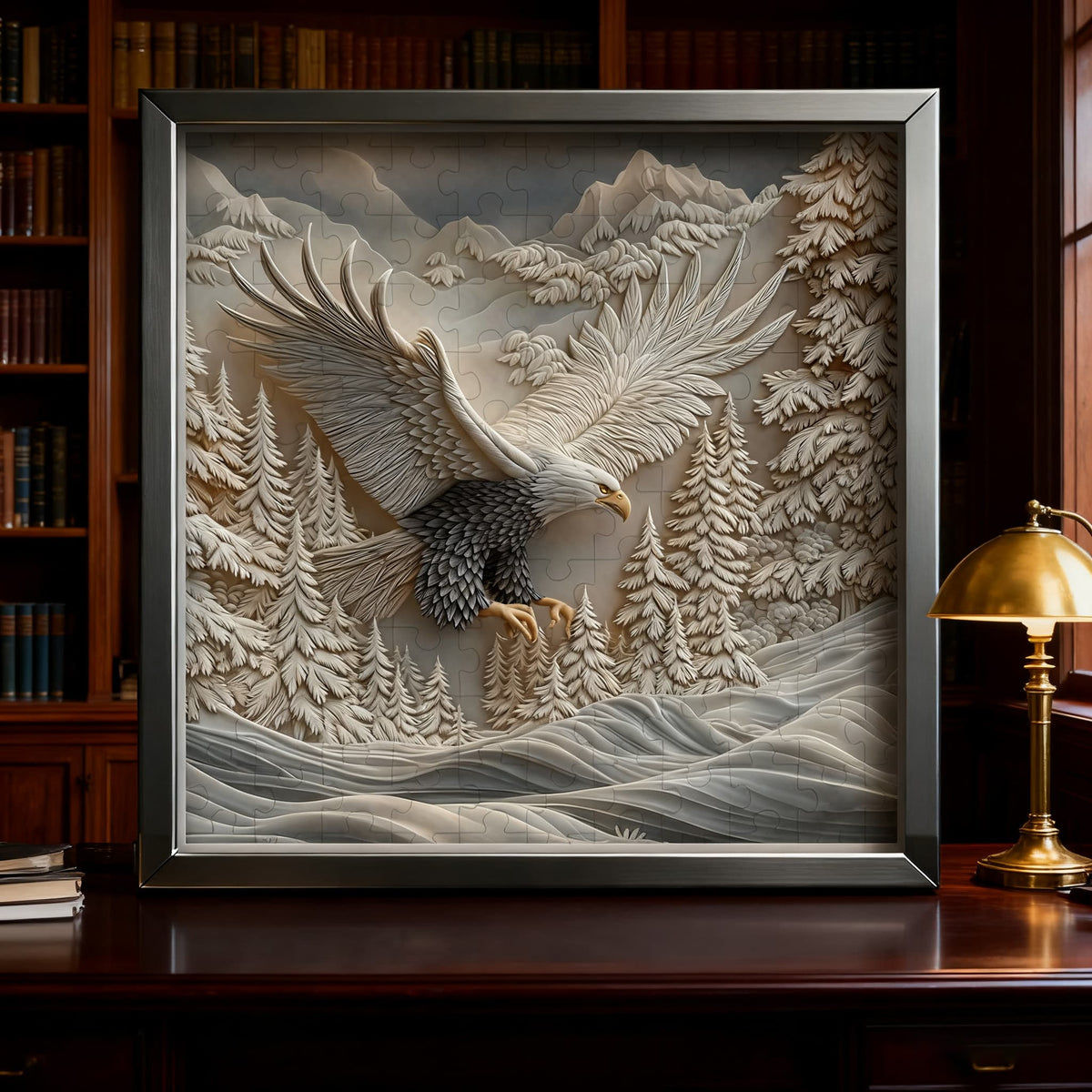 Carved Eagle Jigsaw Puzzle