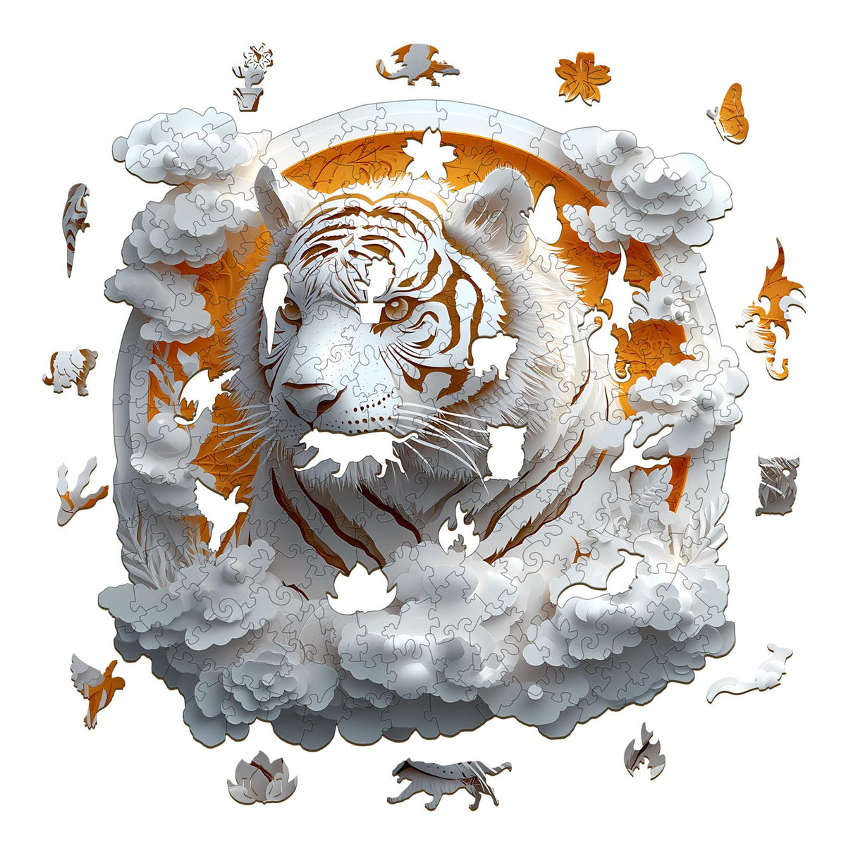 3D Tiger Wooden Jigsaw Puzzle