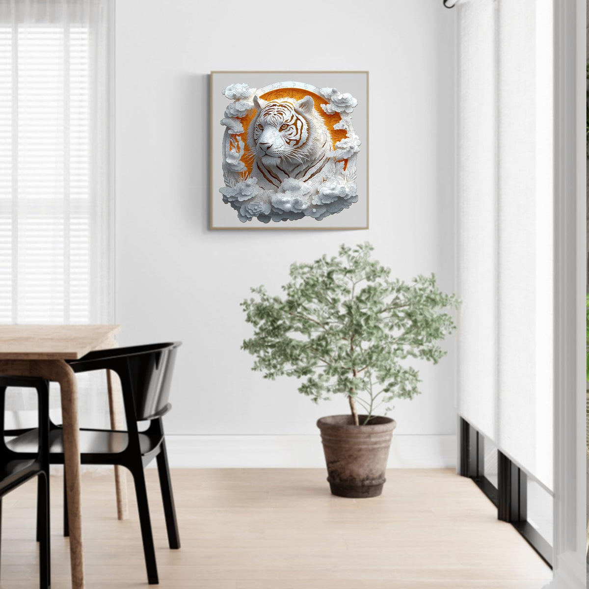 3D Tiger Wooden Jigsaw Puzzle